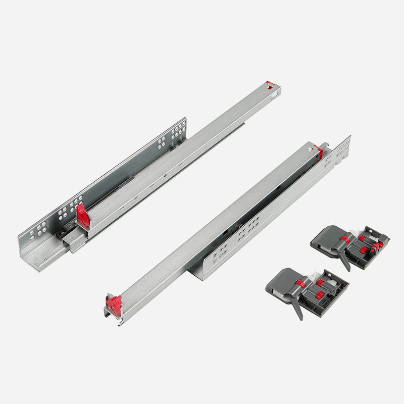 HanSom DT3354/DT5354 Full Extension Synchronized Push-open Concealed Drawer Slides with Tilt Adjustment