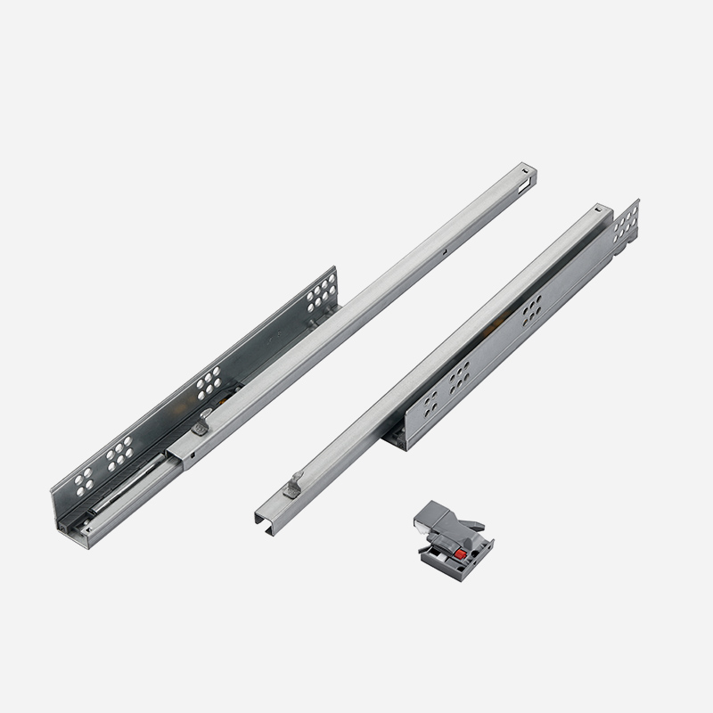 HanSom DT3354/DT5354 Full Extension Synchronized Push-open Concealed Drawer Slides with Tilt Adjustment 5