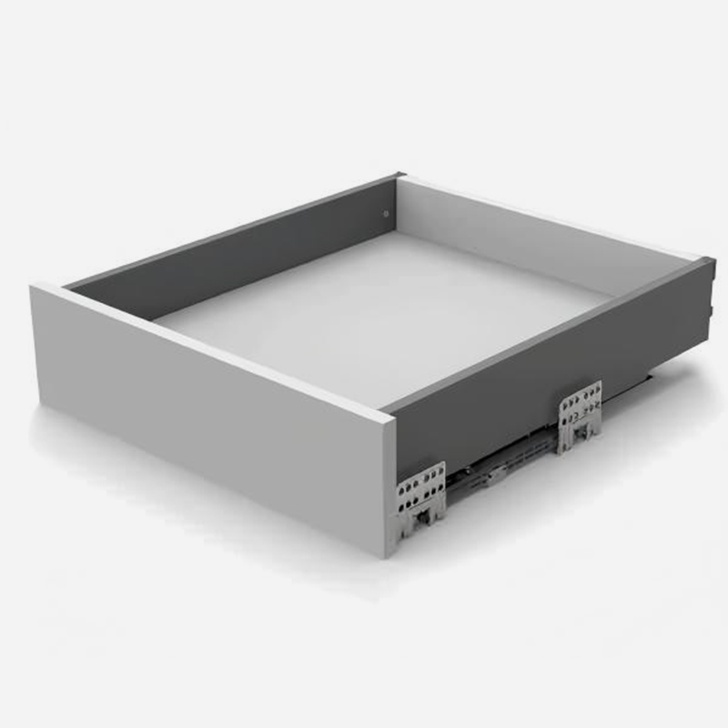 HanSom SB2901 Super Slim Drawer Box with Full Extension Synchronized Soft-close Slides and Tilt Adjustment, H63/101/148/180mm