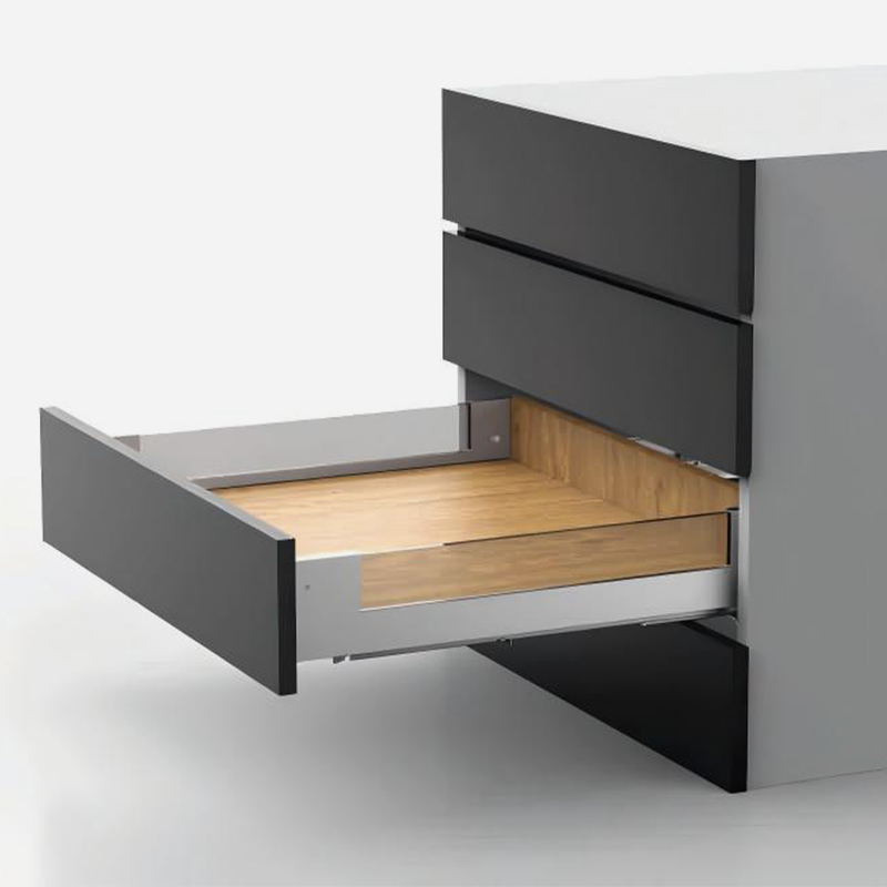 HanSom SB6100 Glass Slim Drawer Box with Tilt Adjustment and Full Extension Synchronized Soft-close Slides 2
