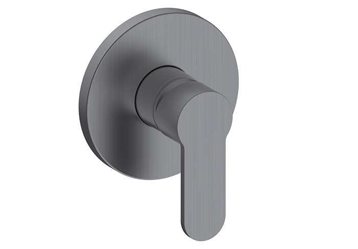 QUT100-G — Quatorze concealed shower mixer 1 function-Gun gray