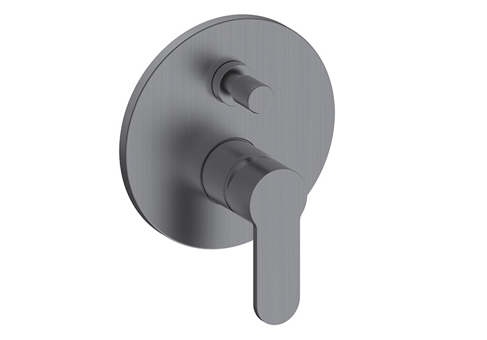 QUT105-G — Quatorze concealed shower mixer 2 function-Gun gray